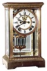 Ansonia Clock Co., New York, "Cetus" 8 day time and strike crystal regulator, c1914