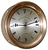 E. Howard and Co., Boston, Mass., "No. 69 Marine or Locomotive Clock" for the American Steam Gauge Co., Boston, 8 day, time only, spring driven movement with lever escapement in brass case with 12" silvered dial signed with s#116111, c1889