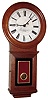 Eastman Clock Co., Boston retailed by Daniel Pratt's Son, Boston wall time piece, 8 day, time only, weight driven movement in an oak case with painted metal dial, serial number 754, c1886