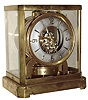 LeCoultre, Switzerland "Atmos", 15J, self winding perpetual running time piece in a brass and glass case, s#32297, c1945
