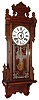 William L. Gilbert Clock Co., Winsted, Conn., "Thespian", 8 day, time and strike, wall clock, c1910.