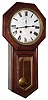 Seth Thomas Clock Co., Thomaston, Conn., "World", 15 day, time and strike, regulator wall clock, c1900.