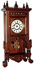 New Haven Clock Co., New Haven, Conn., "Adige", 8 day, time and strike, walnut cabinet mantel clock, c1886