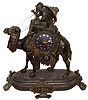 French, Dufaud, Paris, 8 day, time and strike, figural mantel clock, c1890