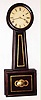 Attleboro 8 day weight driven mahogany banjo timepiece, c1850