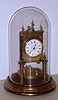 German, an Anton Harder patent, small 400 day clock with dome, c1885