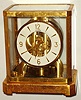 LeCoultre "Atmos" Swiss 15 jewel brass and glass mantel clock, c1957