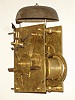 English long case 8 day time and strike movement only, Simon Willard signature (?), c1785