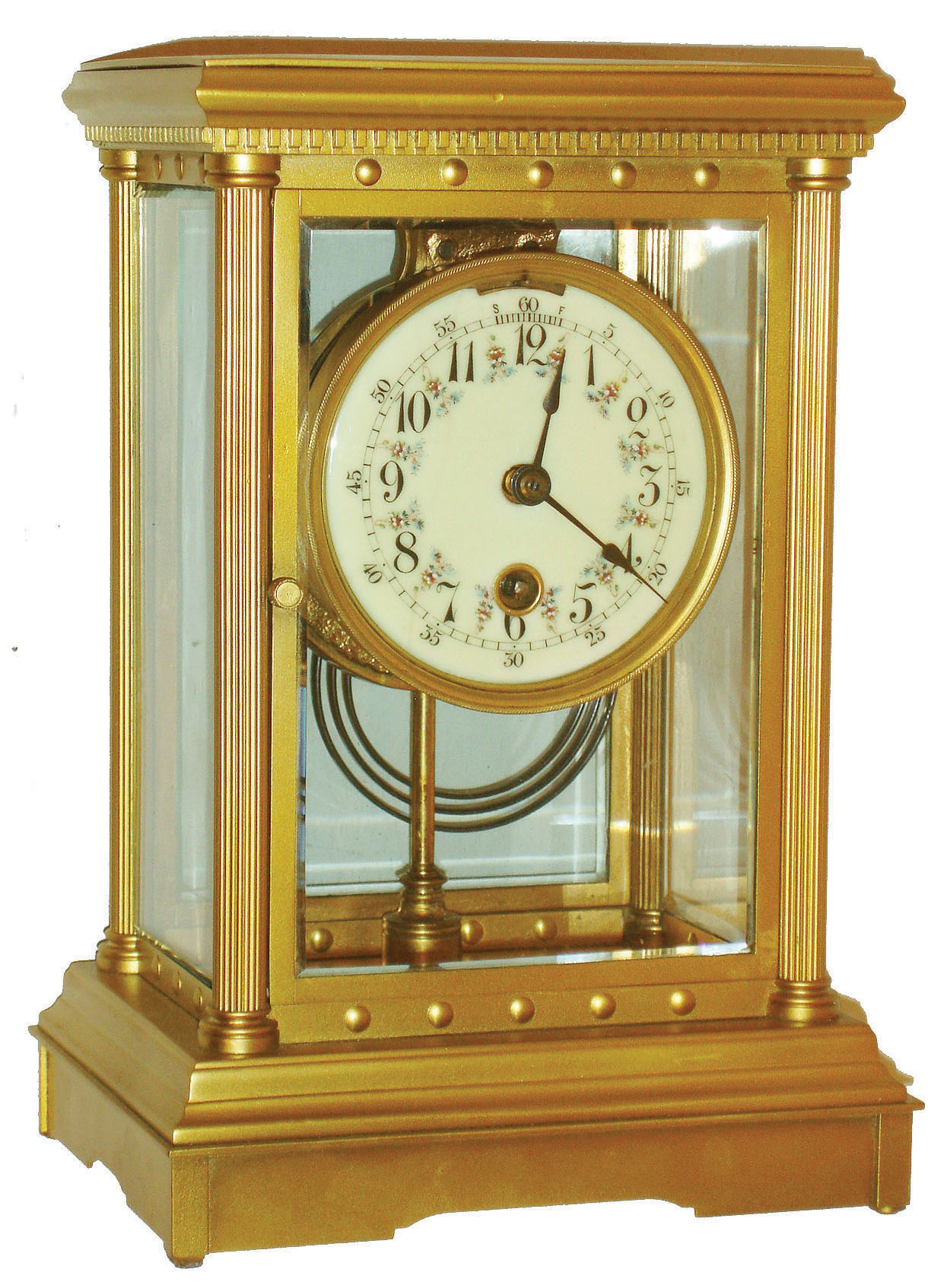 Boston Clock Co., Boston, Mass., "Delphus" 8 day time and strike tandem wind crystal regulator, c1890 — Antique Clocks Price Guide