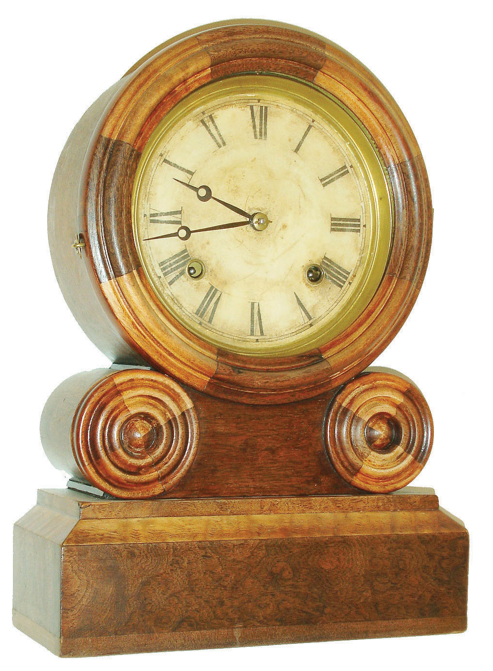 E. Ingraham &amp; Co., Bristol, Conn. "Grecian Mosaic" 8 day time and strike shelf clock, c1870 — Antique Clocks Price Guide