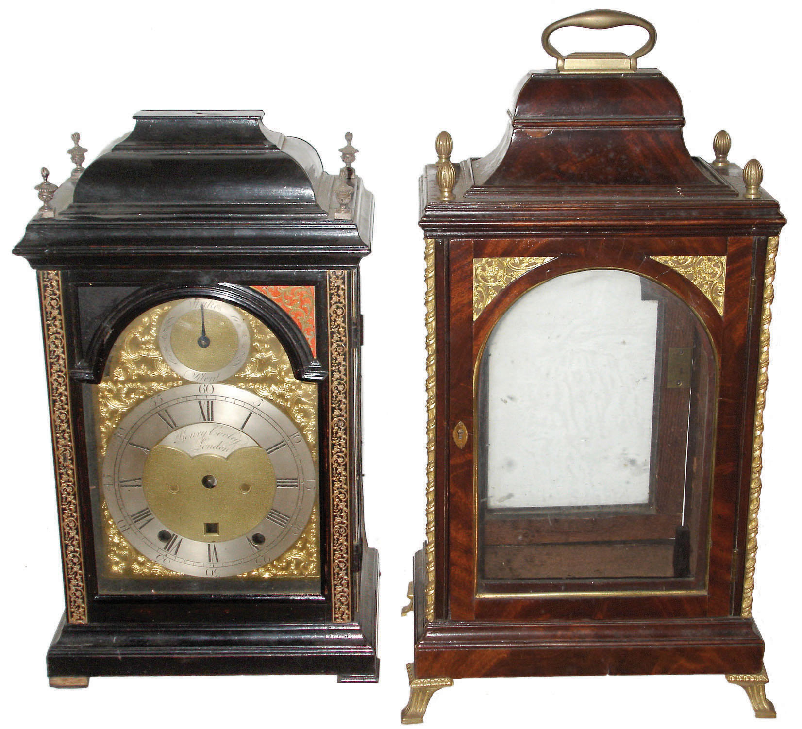 Clock cases- 2 (Two) ornate bracket clock cases, one with Henry Cooley, London, dial, 19th century — Antique Clocks Price Guide