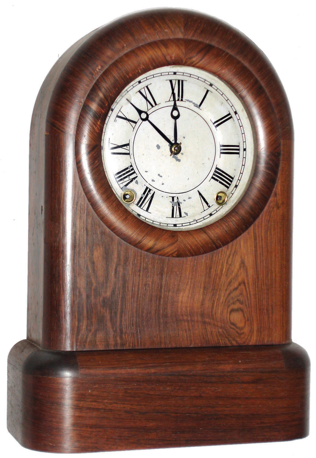 Seth Thomas Clock Co., Thomaston, Conn., "Tudor No. 1" rosewood 8 day time and strike mantel clock, c1870 — Antique Clocks Price Guide