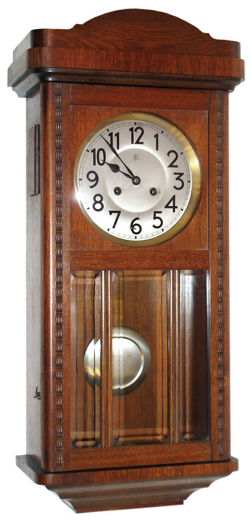 Junghans, Wurttemberg  Germany, walnut 8 day time and strike wall clock, c1925 — Antique Clocks Price Guide