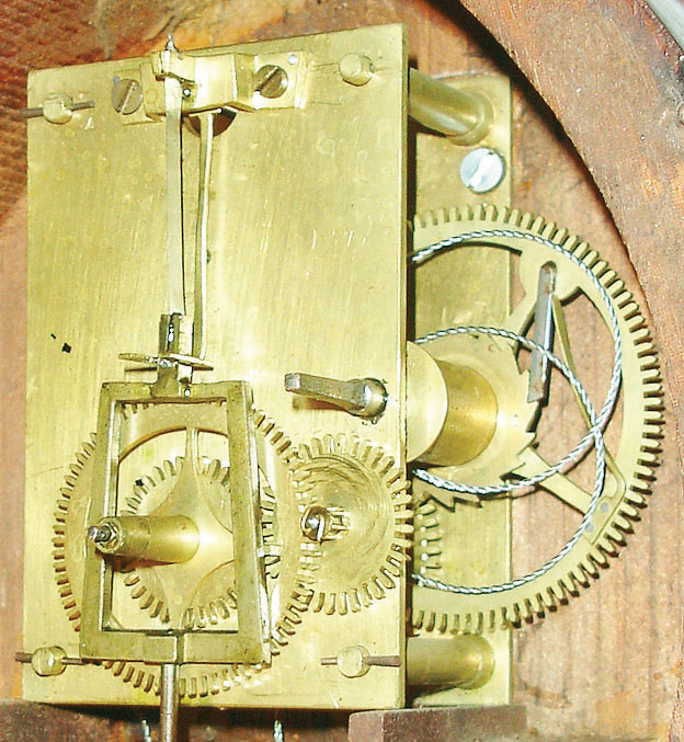 Horace Tifft, North Attleboro, Mass., 8 day weight patent or banjo timepiece, c1850 — Antique Clocks Price Guide
