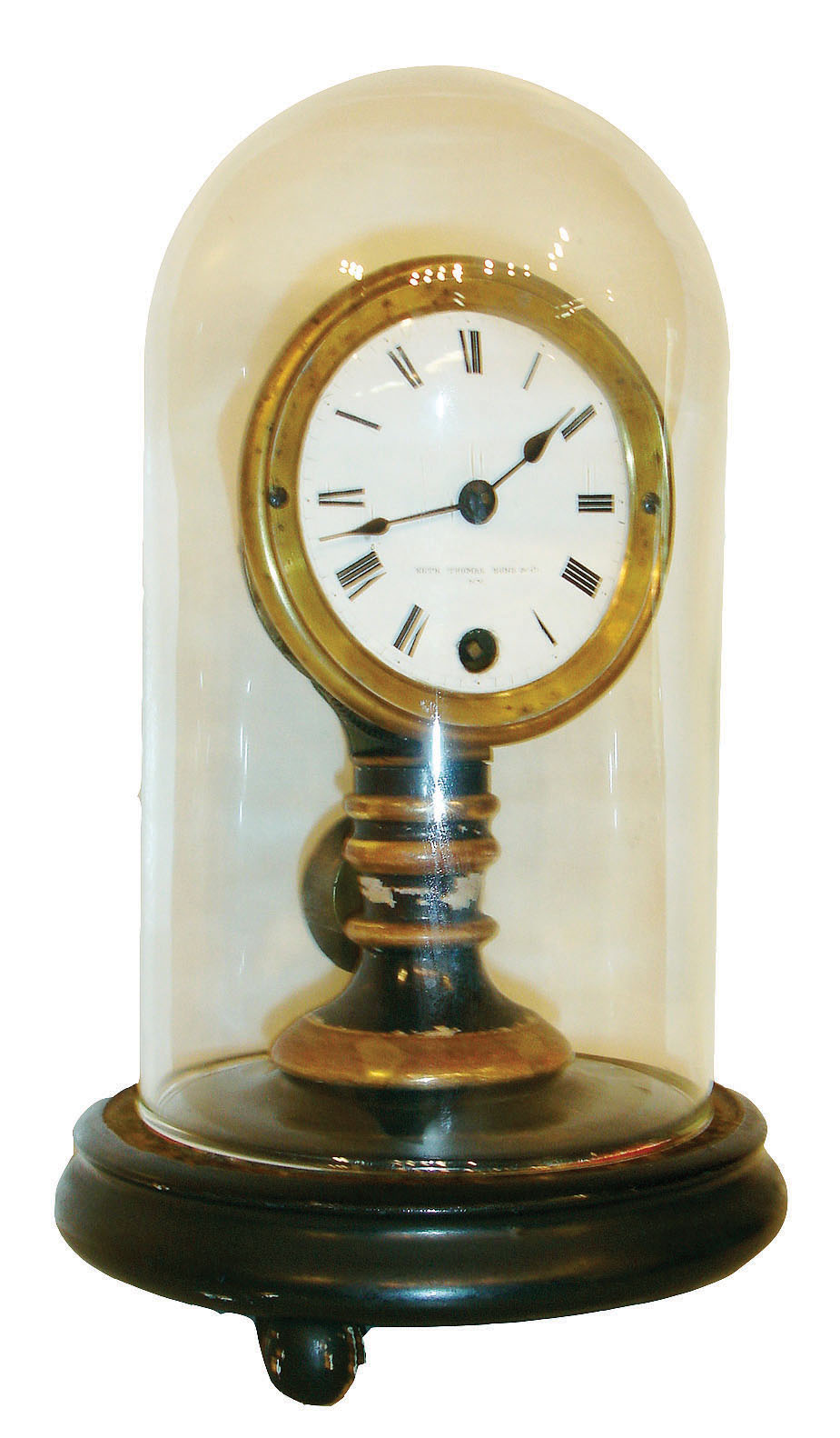 Seth Thomas Sons &amp; Co., New York &amp; Thomaston, Conn., 8 day, candlestick timepiece, c1870 — Antique Clocks Price Guide