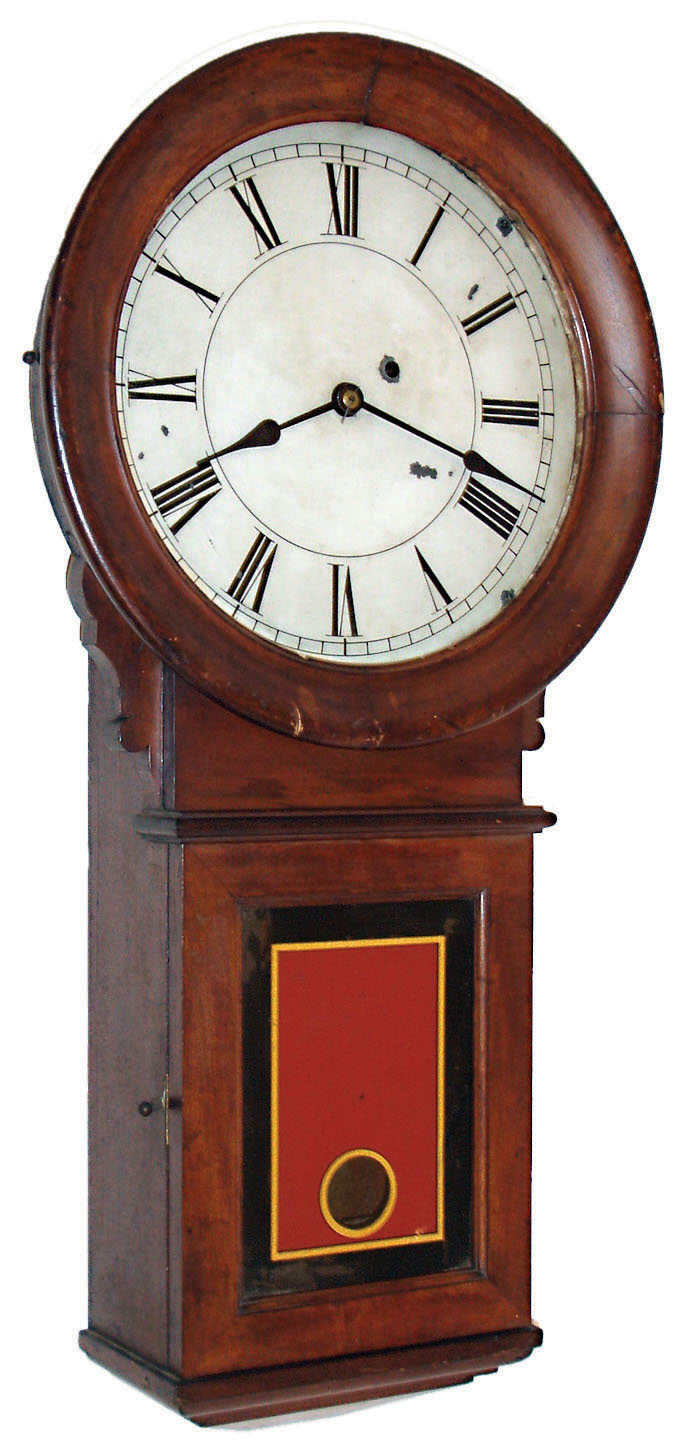 E. Howard &amp; Co., Boston, Mass., "Regulator No. 70", 8 day, weight brass movement regulator clock or timepiece.  c.1900 — Antique Clocks Price Guide