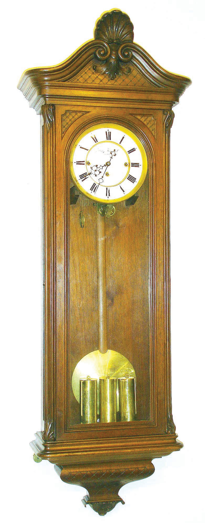 Austrian, Josef Timmel in Wien, 2nd Baroque style "Vienna Regulator", 3-weight, grand sonnerie, c1890 — Antique Clocks Price Guide