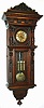 Austrian Gebruder Resch, 3-weight Grand Sonnerie wall clock, extra large, with profuse carvings and extra moldings, serial #100000--66384, dial with retailers name = Johann Greiner, Graz, c1880