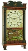 E. & G.W. Bartholomew, Bristol, Conn., 30 hour, time and strike weight wood movement half column and splat shelf clock, c1830