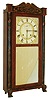 E. Terry & Sons, Plymouth, Conn., 8 day, time and strike weight, mahogany plate movement, half column & splat shelf clock, c1830