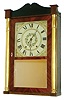 M. & E. Blakeslee, Plymouth, Conn., 30 hour, time and strike wood movement half column and splat shelf clock.  c.1832