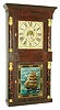 C. & N. Jerome, Bristol, Conn., 8 day, time and strike double decker shelf clock, c1835