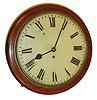 English, 8 day, spring fusee movement postal clock or timepiece, c1900