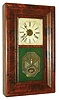 William S. Johnson, New York, 8 day, time and strike weight OG shelf clock, c1845