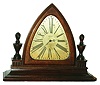 Waltham Watch Co., Waltham, Mass., mahogany 8 day time only boudoir clock, c1925