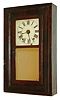 Daniel Pratt, Jr., Reading, Mass., 30 hour, time and strike wood movement OG shelf clock.  c.1840