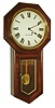 Seth Thomas Clock Co., Thomaston, Conn., "Globe", 8 day, long drop octagon school clock, time only, c1909