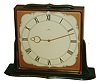 Grand Rex, Swiss, patinated copper and green finish on heavy metal 8 day 15 jewel large desk clock, c1950