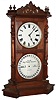 Seth Thomas Clock Co., Thomaston, CT, "Parlor Calendar No. 8" walnut 8 day time and strike calendar shelf clock, dated 1885