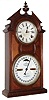 Ithaca Calendar Clock Co., Ithaca, N.Y., "Shelf Library" walnut 8 day time and strike calendar clock, c1874