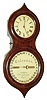 Seth Thomas Clock Co., Thomaston, Conn., "Office Calendar No. 3" or "Peanut" 8-day double dial calendar, c1868