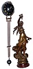 French large spelter figural 8 day swinger, c1900