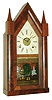 Daniel Pratt & Sons., Reading, Mass., 30 hour, time, strike and alarm sharp gothic or steeple clock.  c.1852