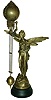 Reproduction of Ansonia "Gloria" cast metal 8 day swinger, 21st century. 