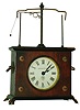 Chas. Terwilliger/Horolovar Co., Bronxville, New York reproduction "Ignatz Flying Pendulum", 8-day novelty clock, c1970