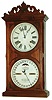 Ithaca Calendar Clock Co., Ithaca, New York, "No. 10 Farmer's" , 8 day time and strike double dial calendar clock, c1880