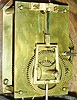 Tifft style 8 day, weight brass movement patent or banjo clock or timepiece, c1850