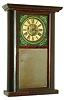 C. & N. Jerome, Bristol, Conn., 30 hour, time and strike round side shelf clock, c1839