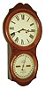 Ithaca Calendar Clock Co., Ithaca, New York, "No. 4 Hanging Office"  30 day spring brass movement double dial calendar clock, c1880