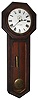Seth Thomas Clock Co., Thomaston, Conn., "Regulator No. 18" oak long drop octagon weight driven wall clock, c1915