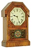 Seth Thomas, Plymouth Hollow, Conn., 8 day, time and strike Octagon top shelf clock, c1863
