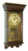 Sessions Clock Co., Forestville, Conn., "Home No. 2", 8 day, time and strike spring brass movement wall clock, c1919