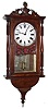 Anglo American mahogany 8 day time and strike wall clock, c1890