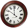 Seth Thomas, Thomaston, Conn., "Office No. 4" gallery wall clock, mahogany, 8 days, time only movement, dated 1917