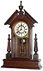 Geo. B. Owen, Winsted, Conn., walnut 8 day time and strike mantel parlor clock, c1870