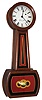 Banjo clock, modern custom-made walnut reproduction, by Huestis Purdy, Newbury, Mass., of Howard No. 5, 8 day weight driven movement stamped "Made by Howard, Waltham, Mass.", dated 1991